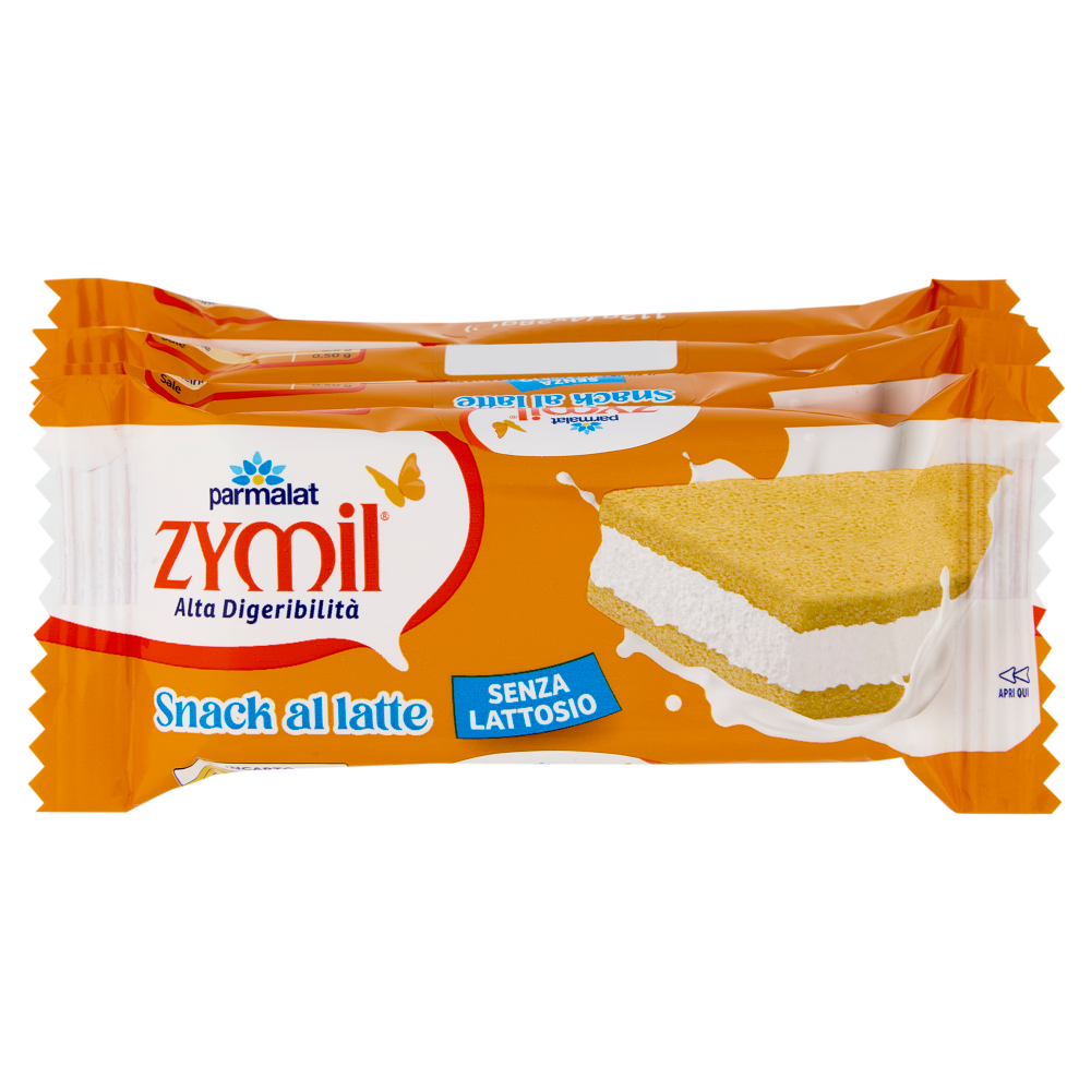 ZYMIL Alta Digeribilit&agrave; Senza Lattosio Snack al latte 4x28g