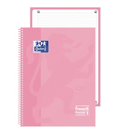 Oxford Favorit P@stel 1 quaderno per scrivere A4+ 160 fogli Rosa