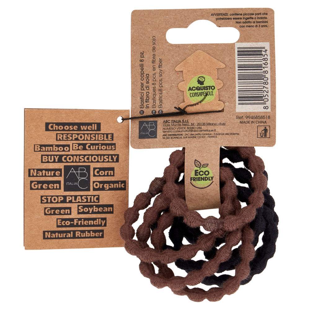 Franck Provost fibre di soia Elastici per capelli 8 pz
