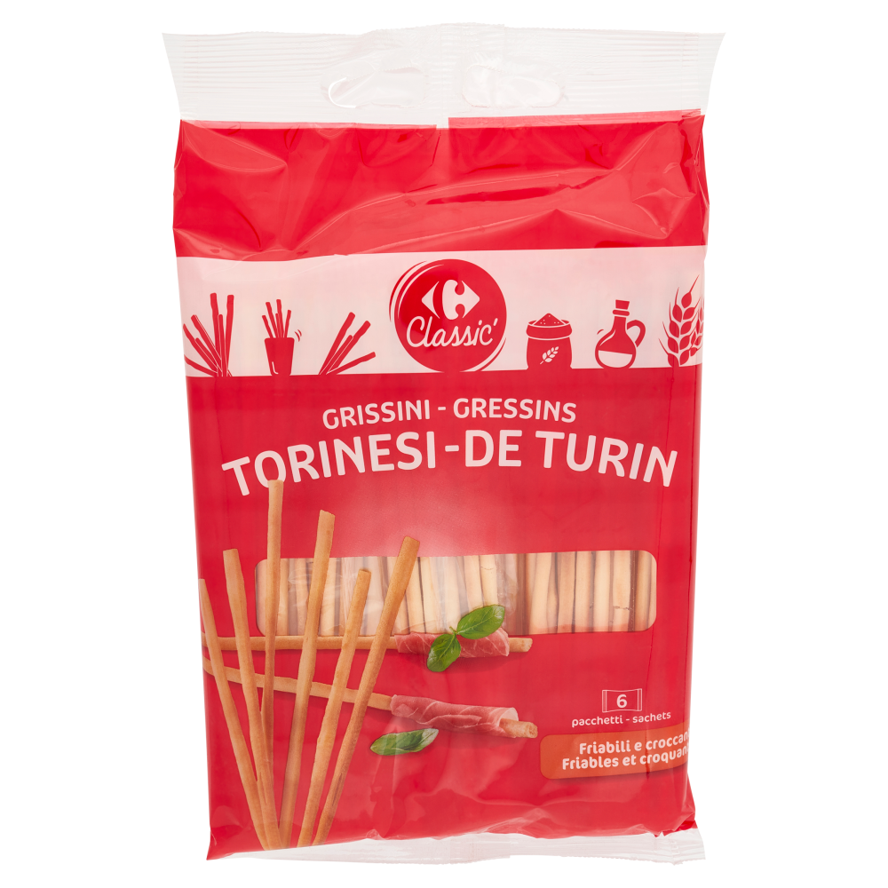 Carrefour Classic Grissini Torinesi 6 x 50 g