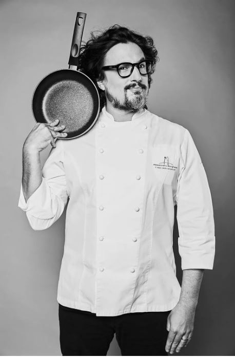 H&H Lifestyle Batteria di Pentole 6 Pezzi Chef Borghese - Alluminio Antiaderente Effetto Pietra, Adatte a Induzione