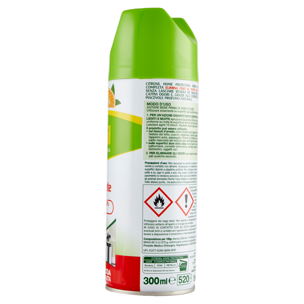 Citrosil Home Protection Spray Disinfettante con vere essenze di agrumi 300 ml