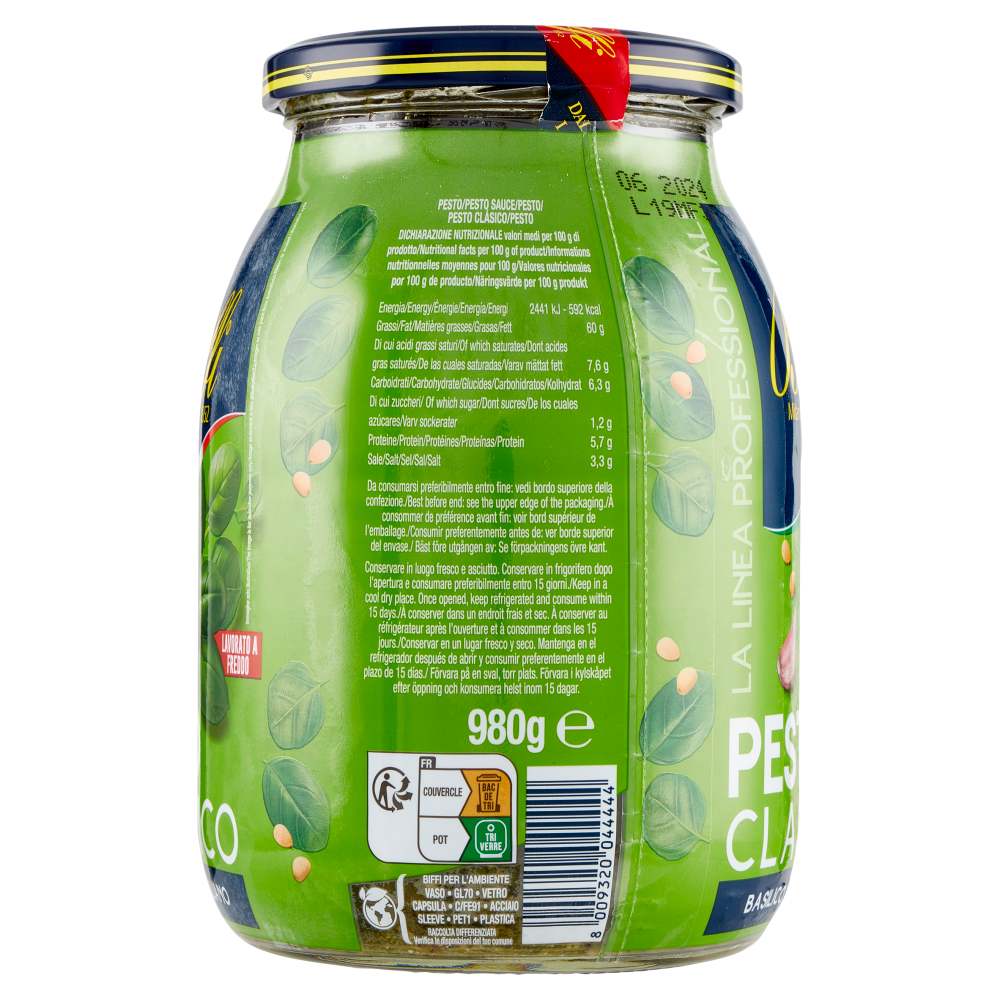 Biffi La Linea Professionale Pesto Classico 980 g