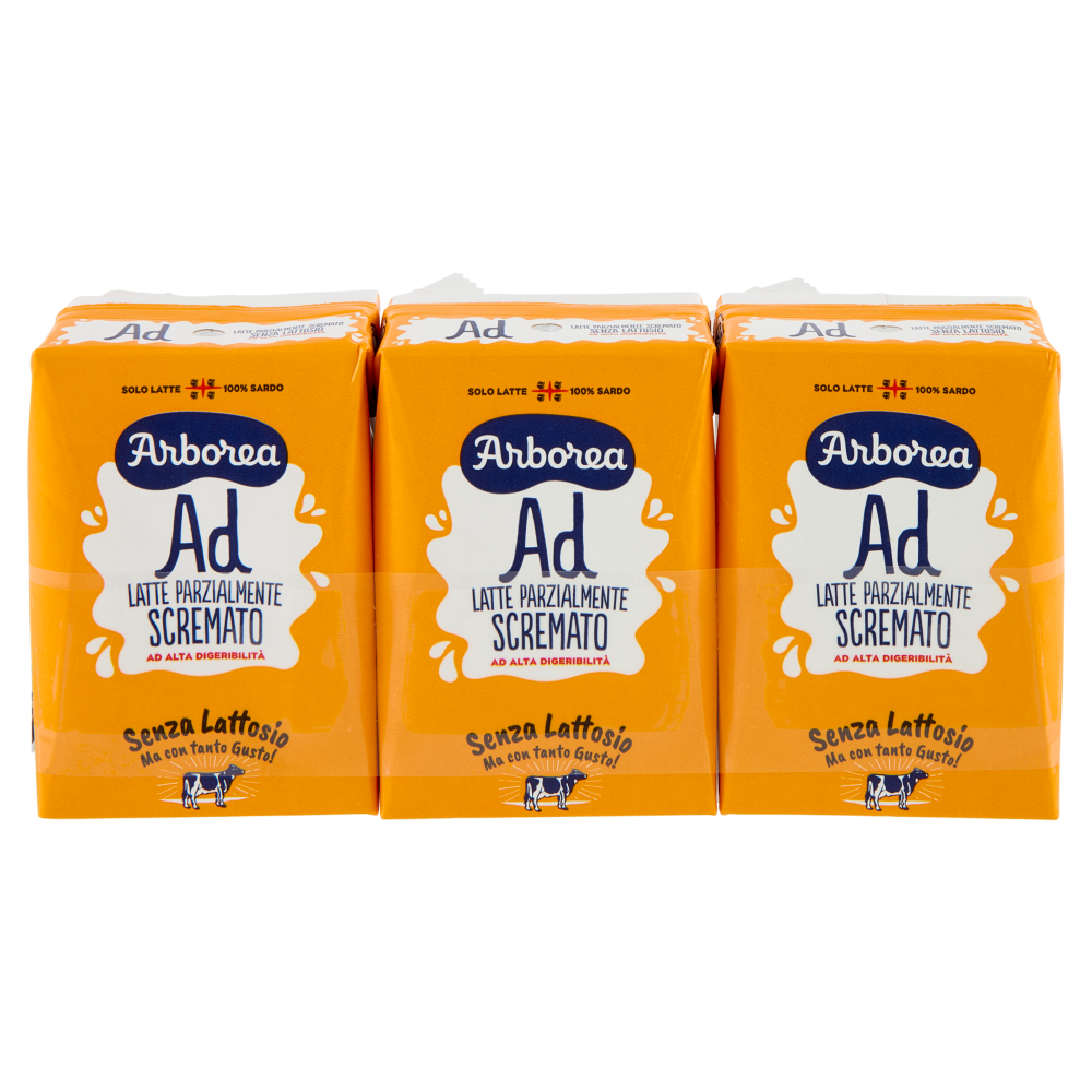 Arborea Ad Latte Parzialmente Scremato ad Alta Digeribilit&agrave; 3 x 200 ml