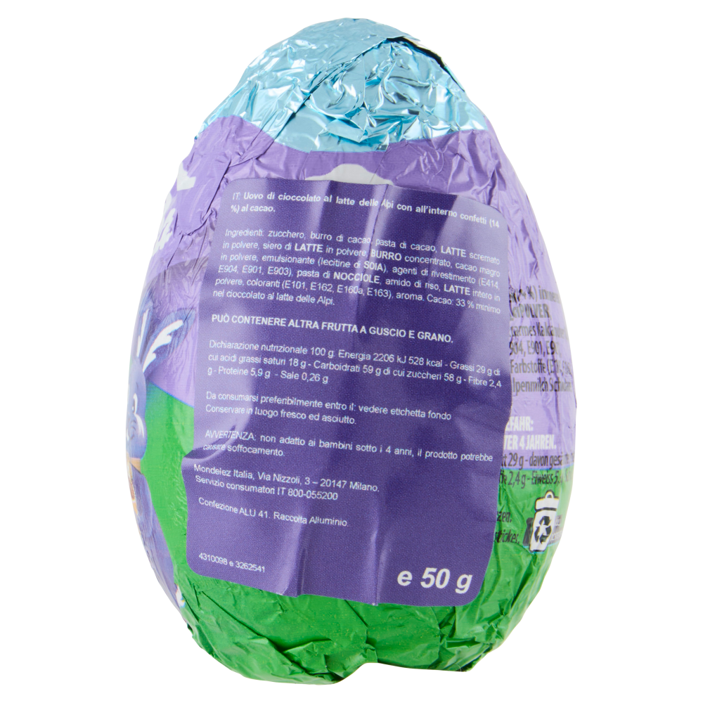 Uovo Milka Cioccolato al Latte "Funny Easter Egg" - 50g