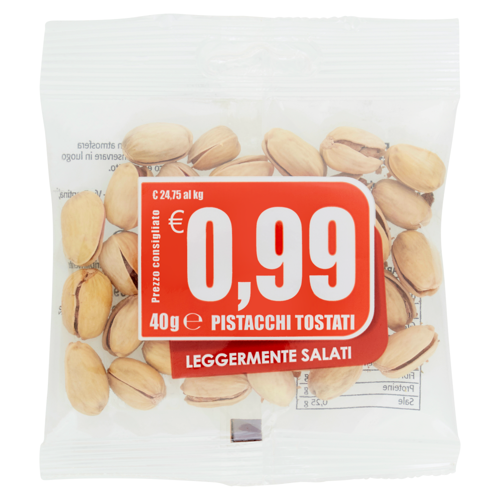 Pistacchi Tostati Leggermente Salati 40 g