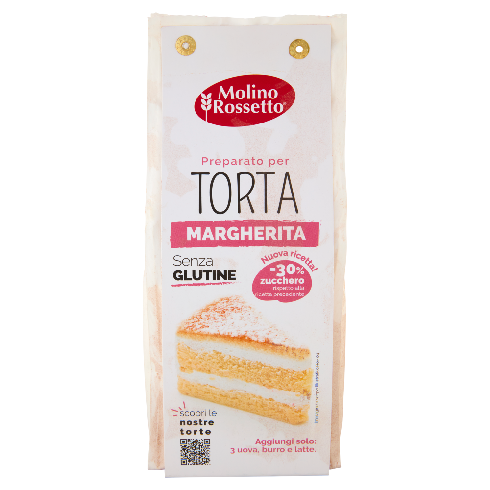 Molino Rossetto Preparato per Torta Margherita Senza Glutine 400 g