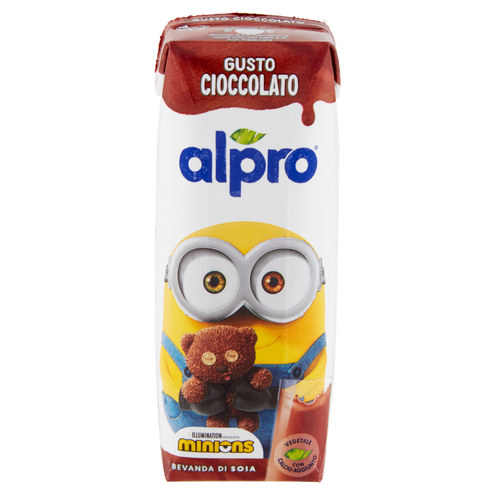 ALPRO Minions, Bevanda Vegetale, Soia Gusto Cioccolato, No Lattosio, Basso in Grassi Saturi, 250 ml
