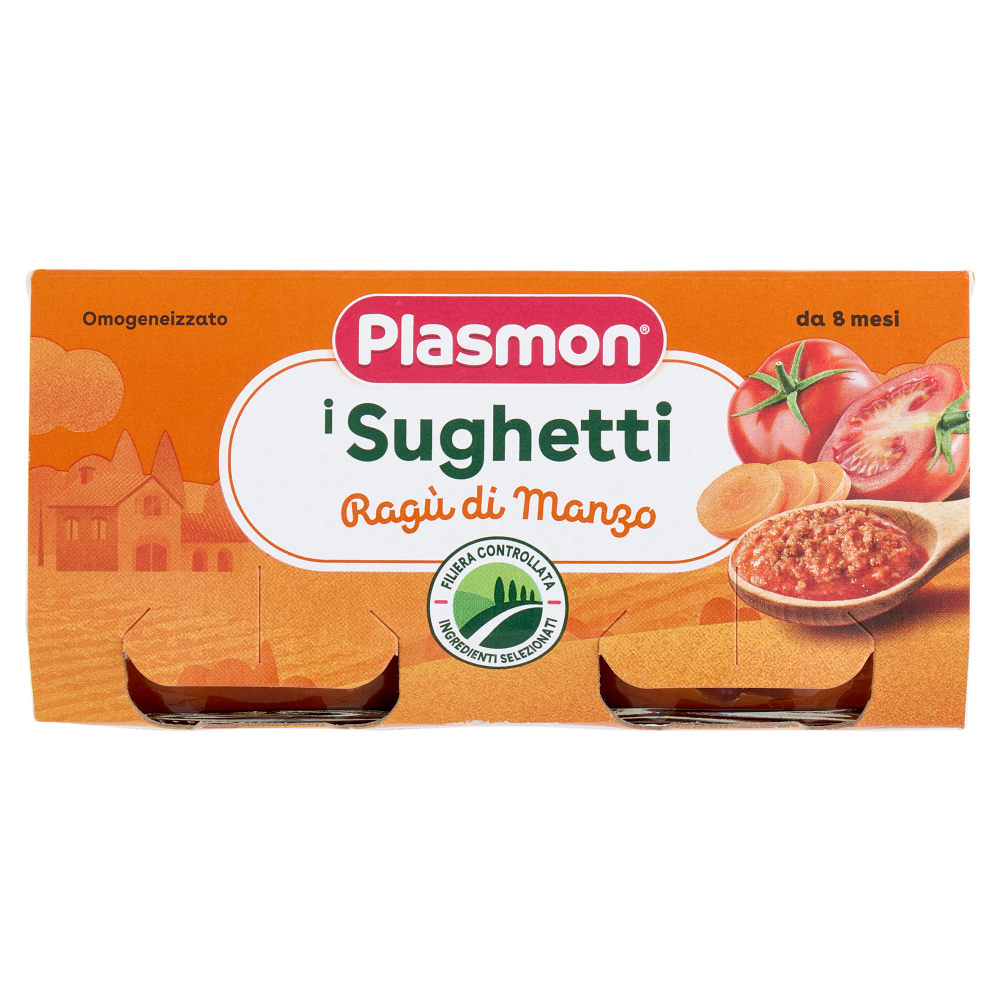 Plasmon i Sughetti Rag&ugrave; di Manzo 2 x 80 g