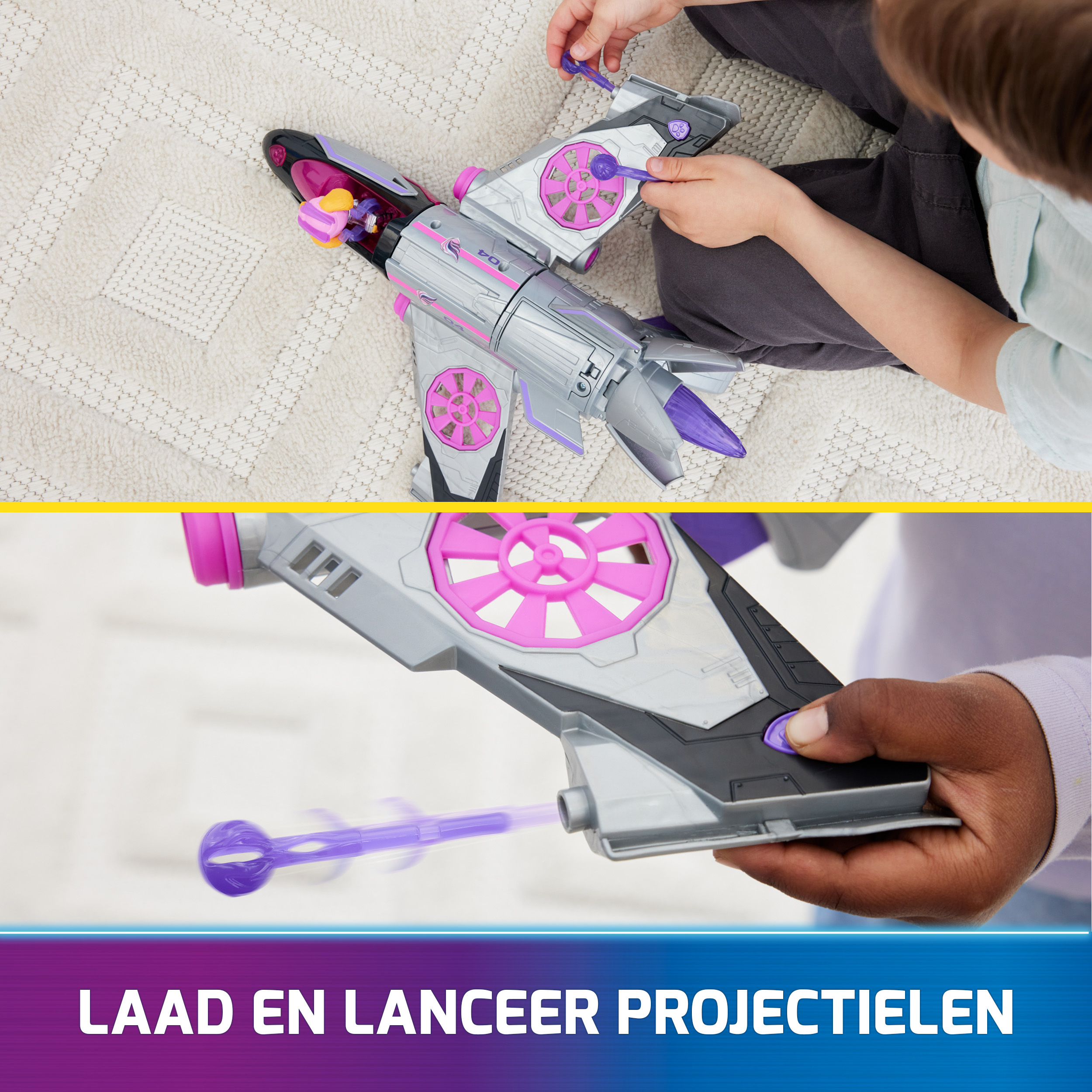 PAW Patrol , Mighty Jet di Skye, con Luci e Suoni, Ali che Ruotano a 360&deg;, da : Il Super Film, Giochi per Bambini e Bambine, 3+ anni