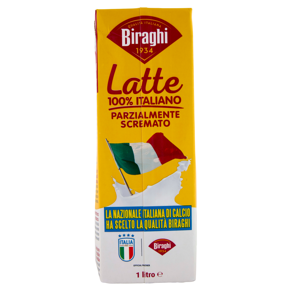 Biraghi Latte 100% Italiano Parzialmente Scremato 1 litro