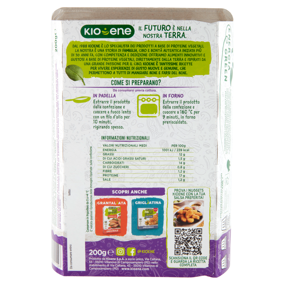 Kioene i'meat green Nuggets Sfiziosi 200 g