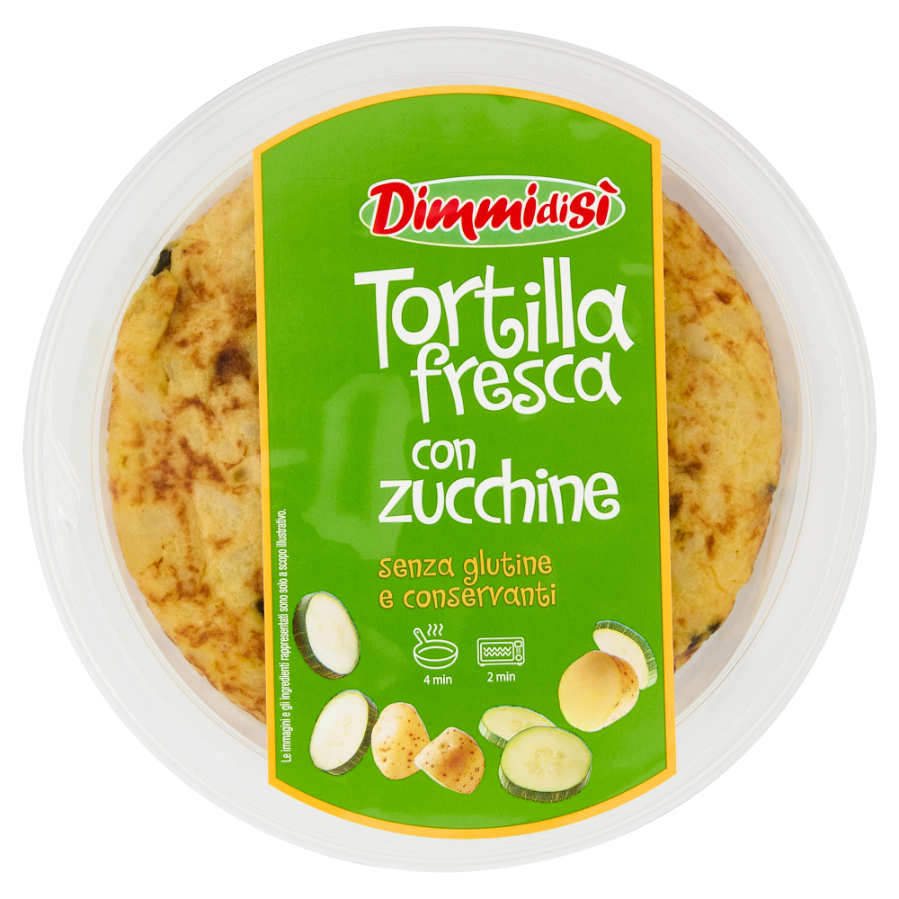 DimmidiSì Tortilla fresca con zucchine 250 g