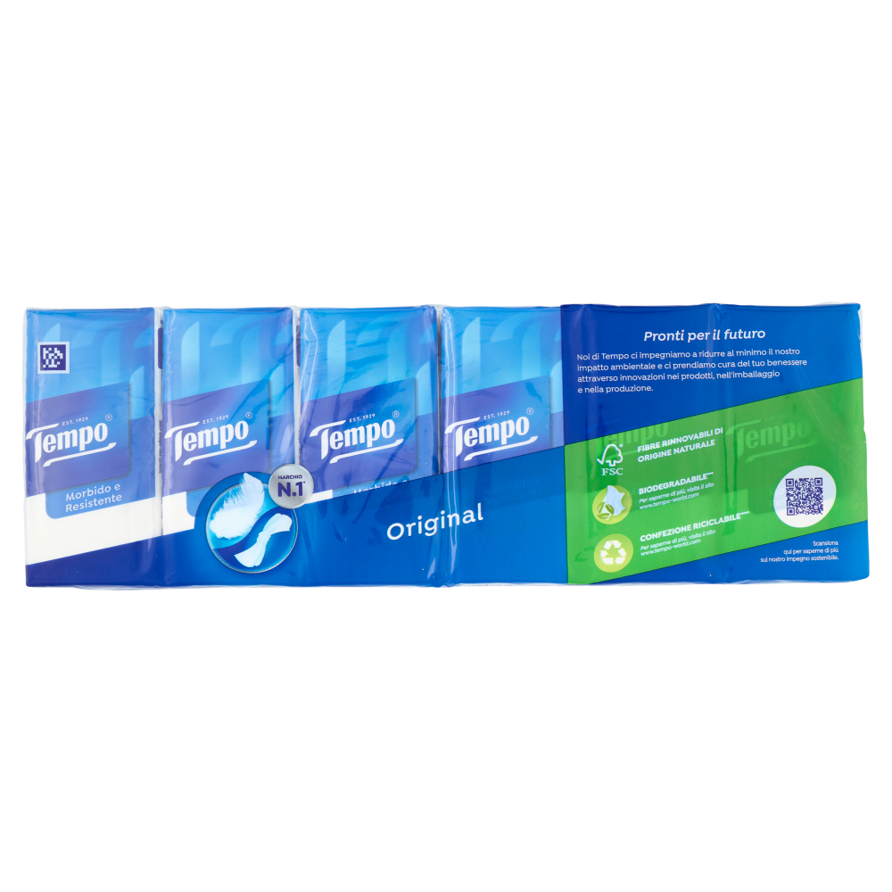 Tempo Original Fazzoletti 4 veli 12 pz