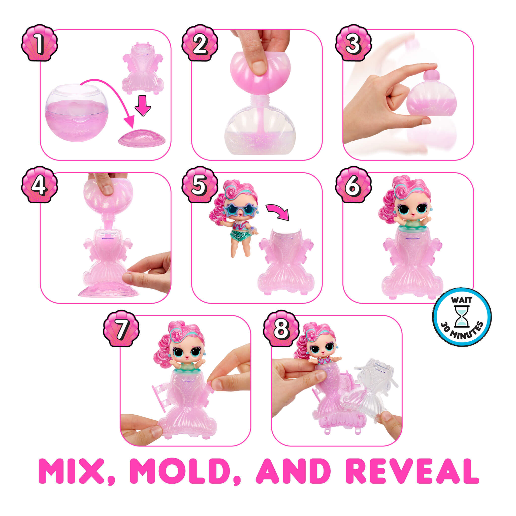 L.O.L. Surprise! Mermaids! Tots - Make Your Own Color Change Tails