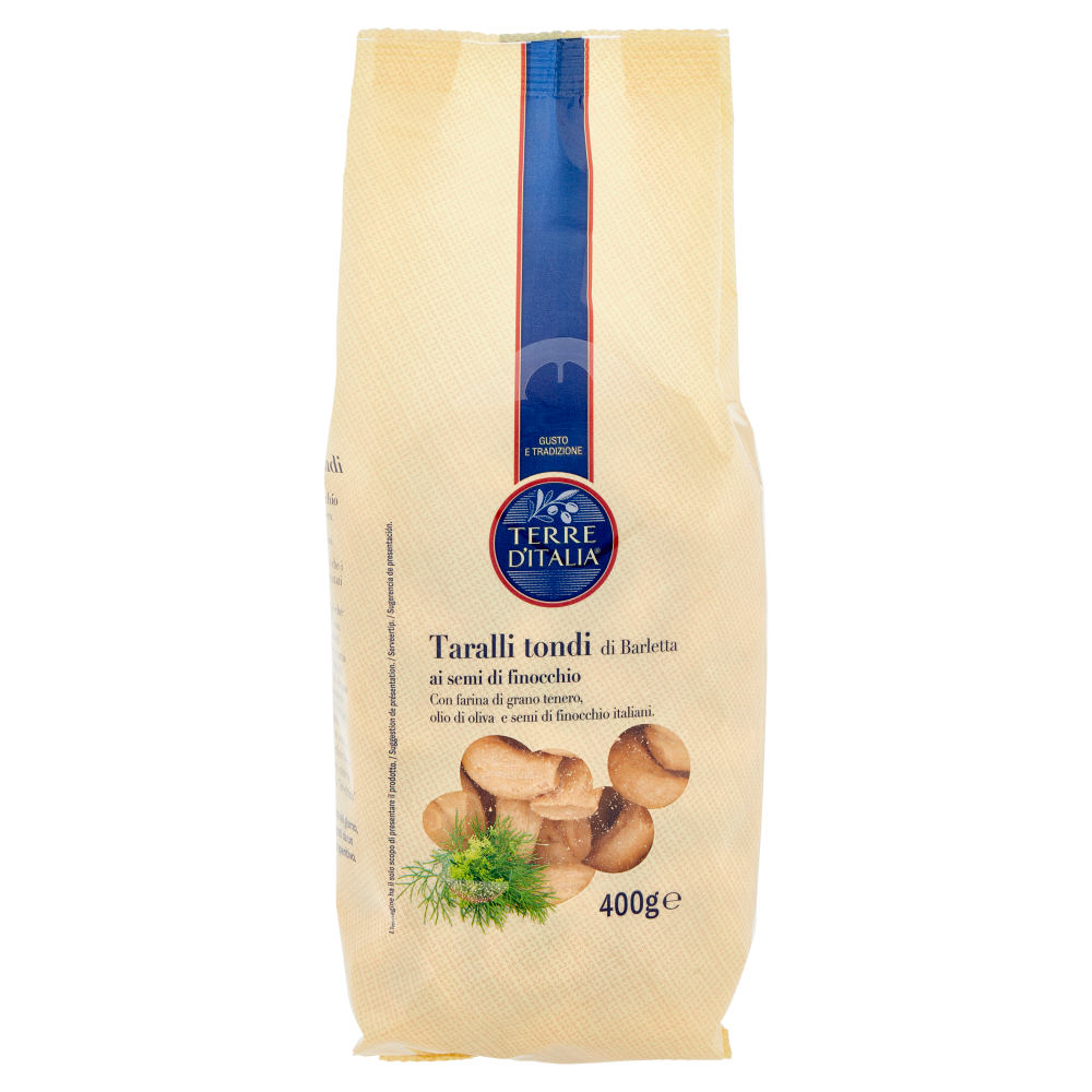 Terre d'Italia Taralli tondi di Barletta ai semi di finocchio 400 g