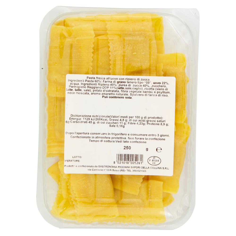 Pasta Piccinini Ravioli di Zucca 250 g