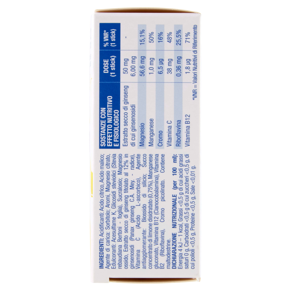 L'Angelica Waterstick Power Active con Magnesio e Ginseng Gusto Limone 12 x 2 g