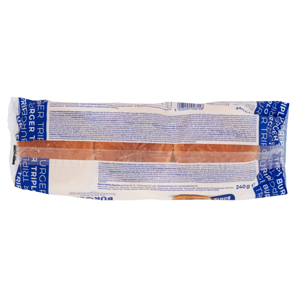 Roberto Triplo Burger con Semi di Sesamo 240 g