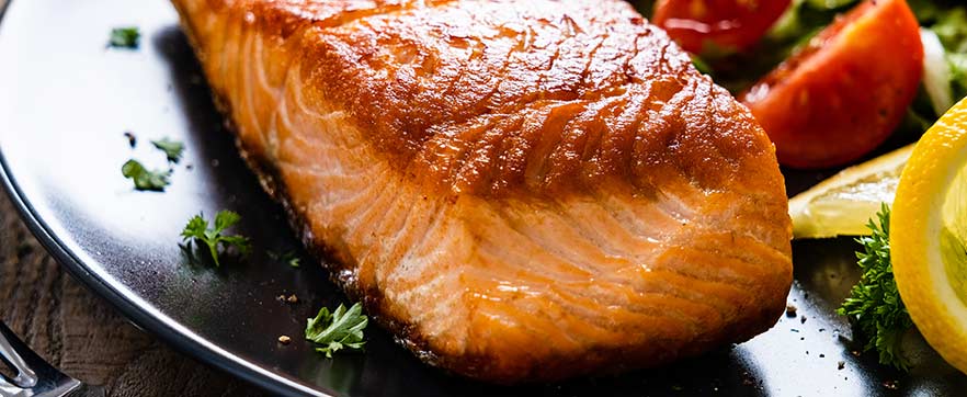 Trancio di Salmone con Birra Moretti