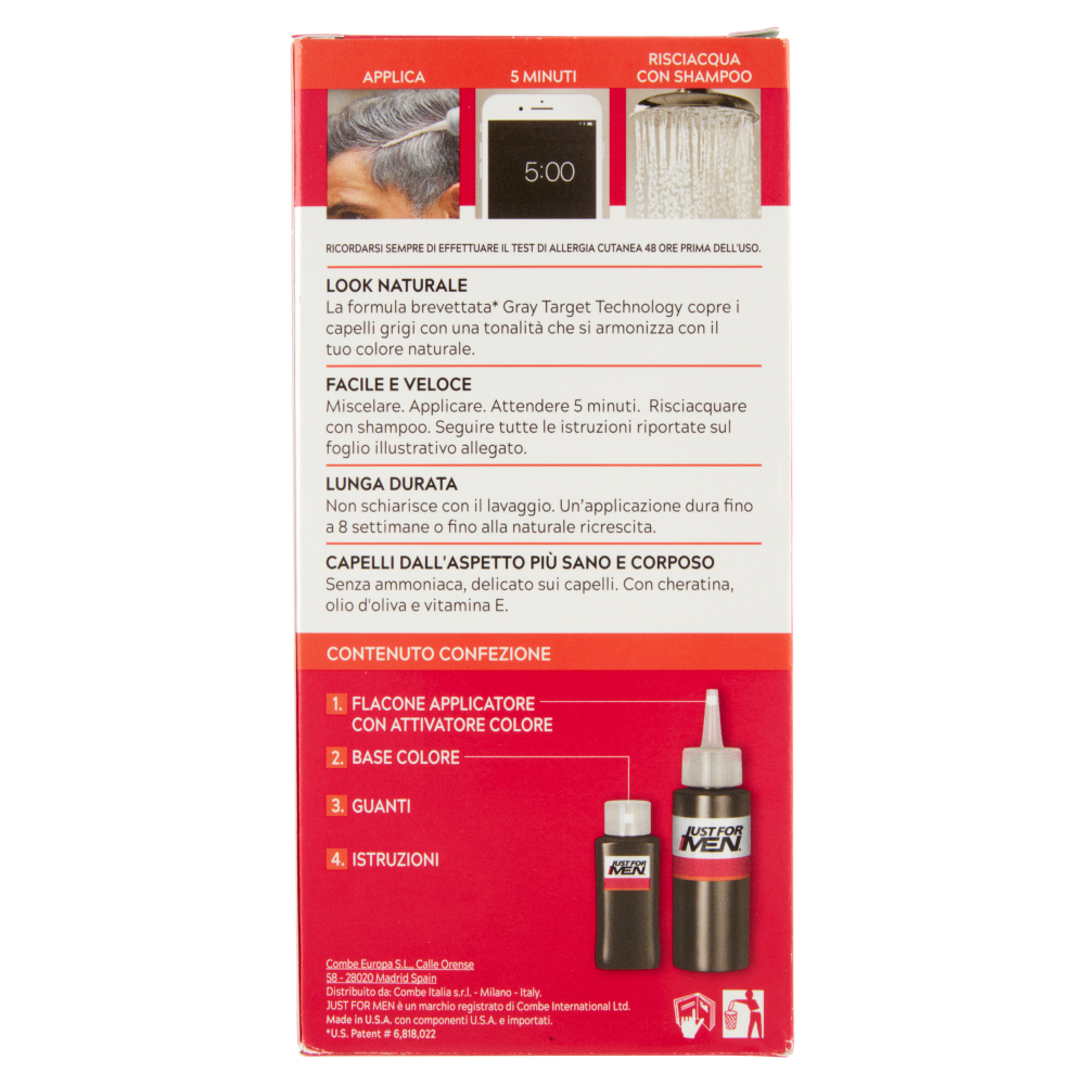 Just For Men Shampoo Colorante H-45 Castano Scuro