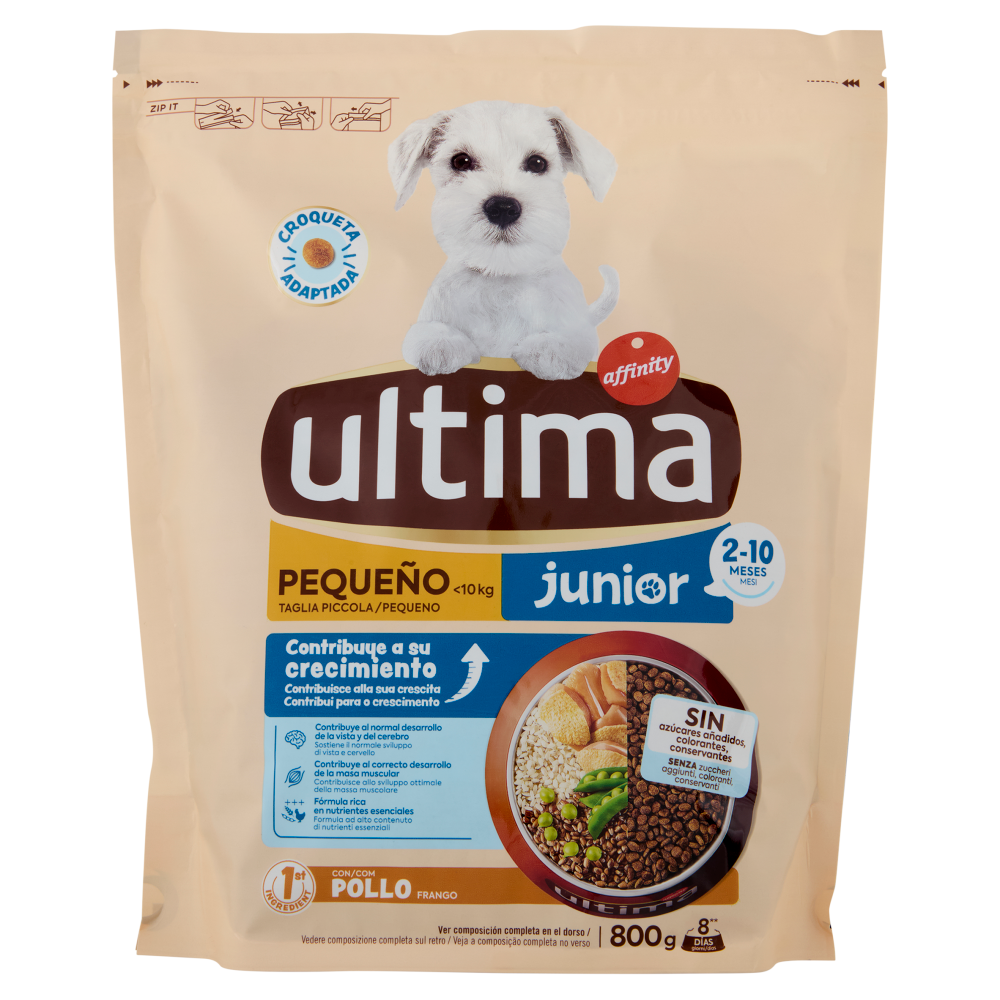 ultima Dog Taglia Piccola <10kg junior 2-10 mesi con Pollo 800 g