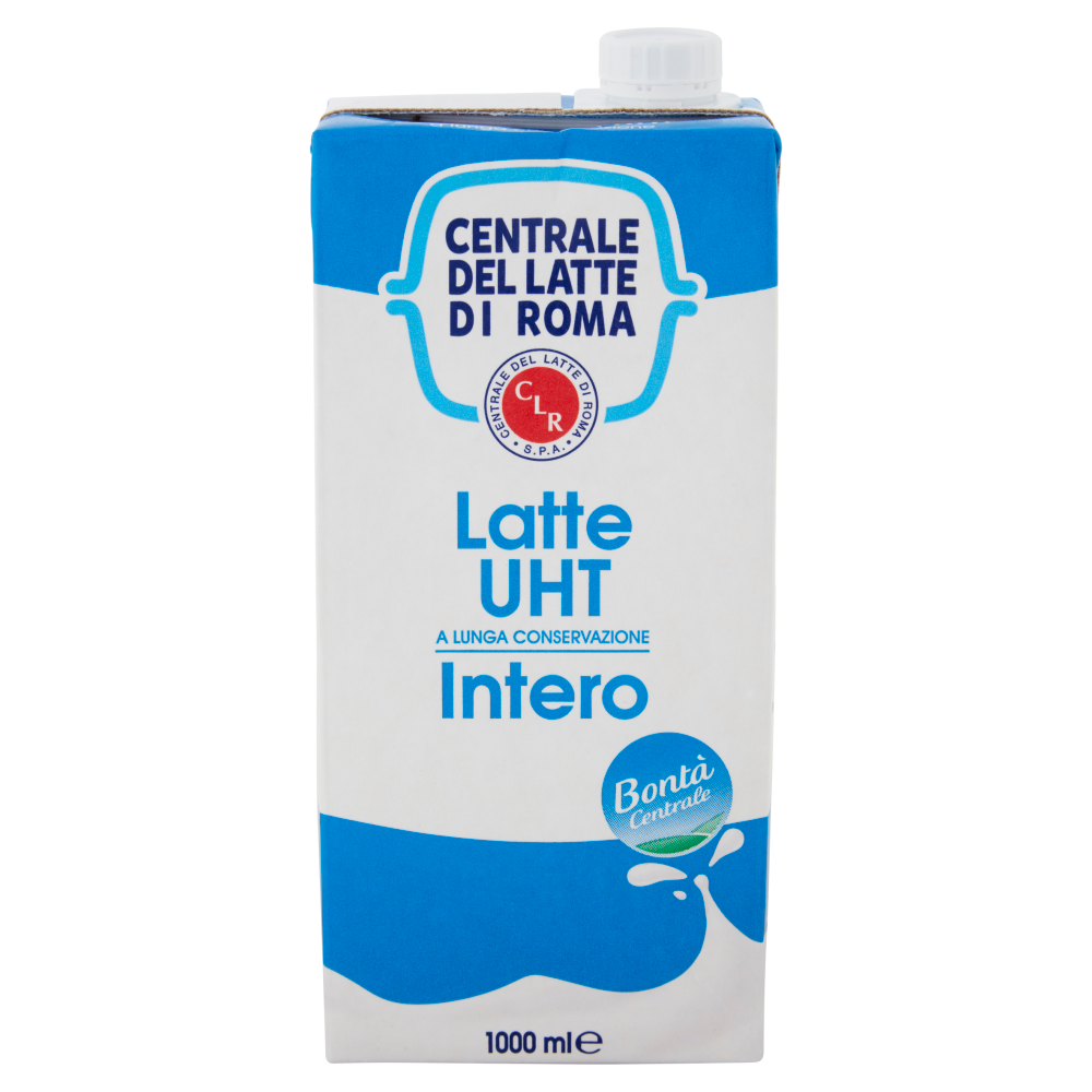 Centrale del Latte di Roma Latte UHT a Lunga Conservazione Intero 1000 ml