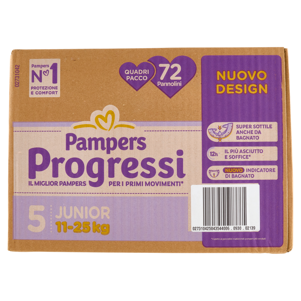 Pampers Progressi Junior 72 pz