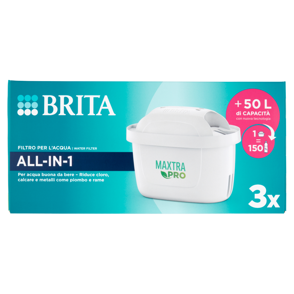 Brita Filtro per l'Acqua All-in-1 3 pz