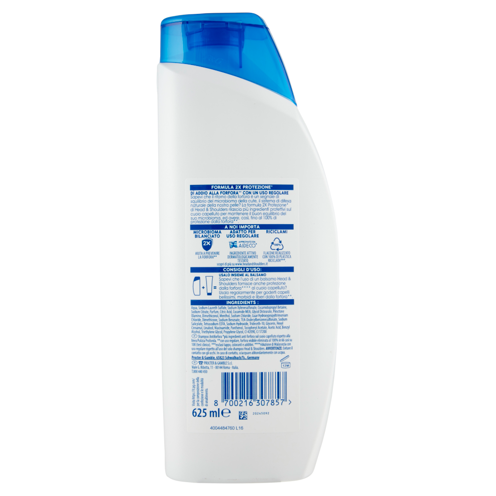 Head & Shoulders Shampoo Antiforfora Menthol Fresh 625 ml