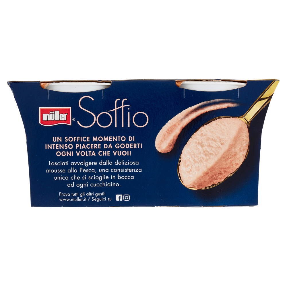 müller Soffio Mousse di Bianco alla Pesca 2 x 95 g