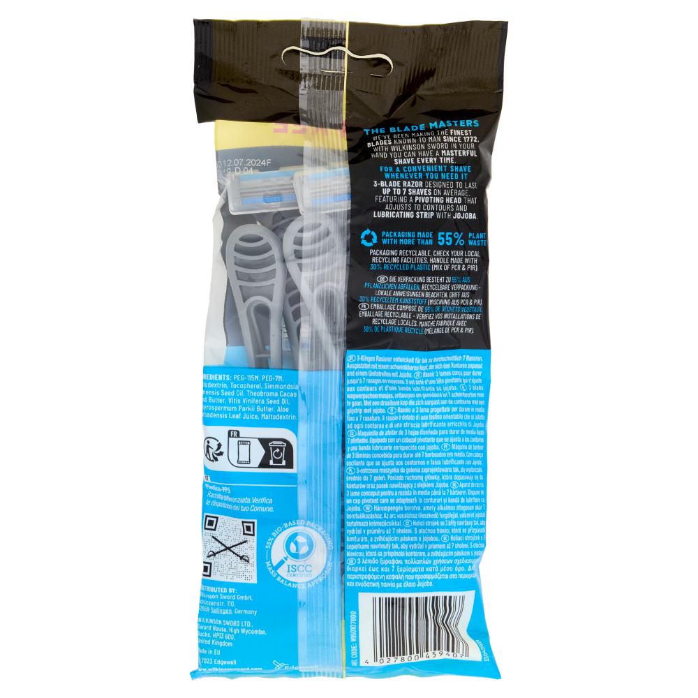 Wilkinson Sword Rasoio usa&getta Essentials 3 4+2