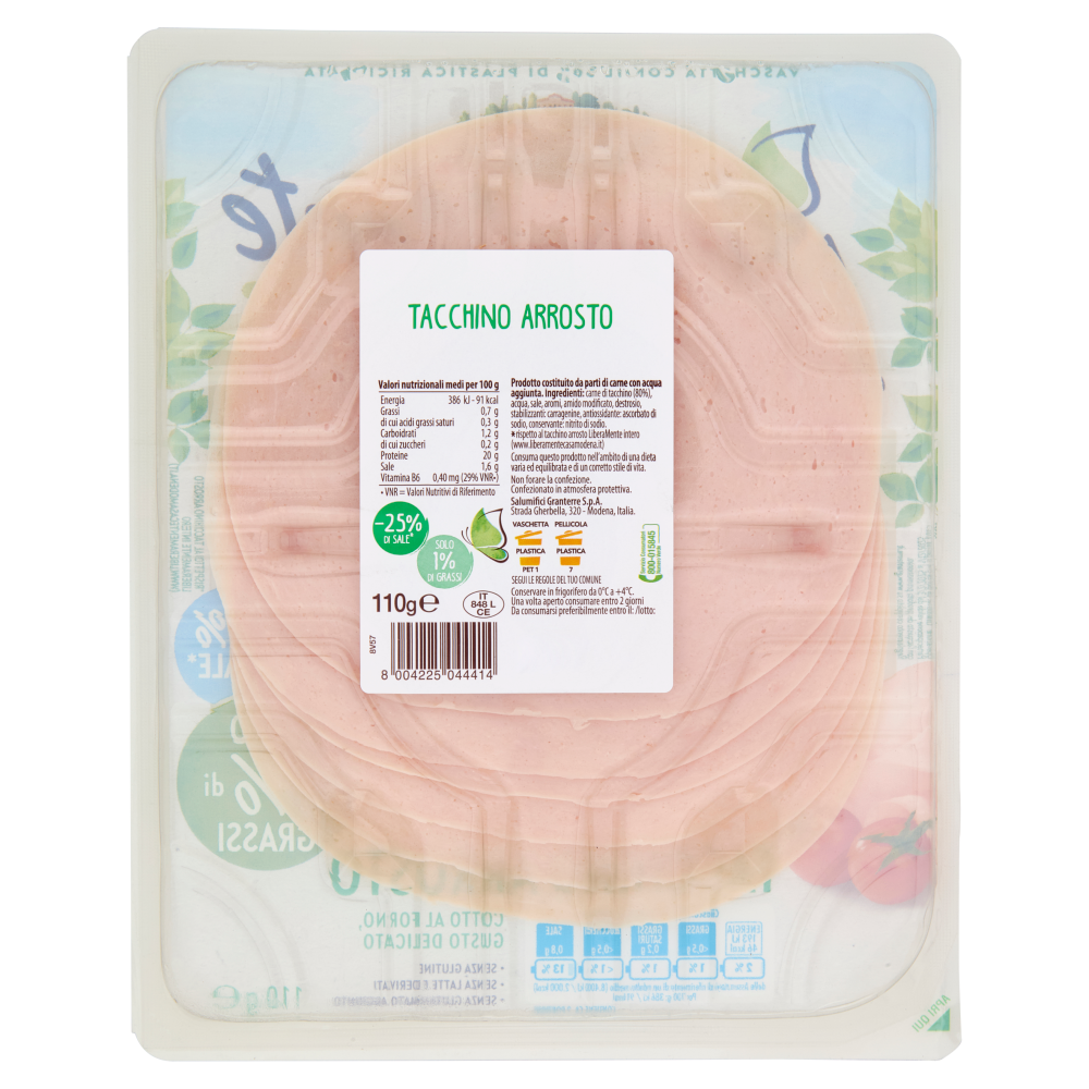 GranTerre LiberaMente Tacchino Arrosto 110 g