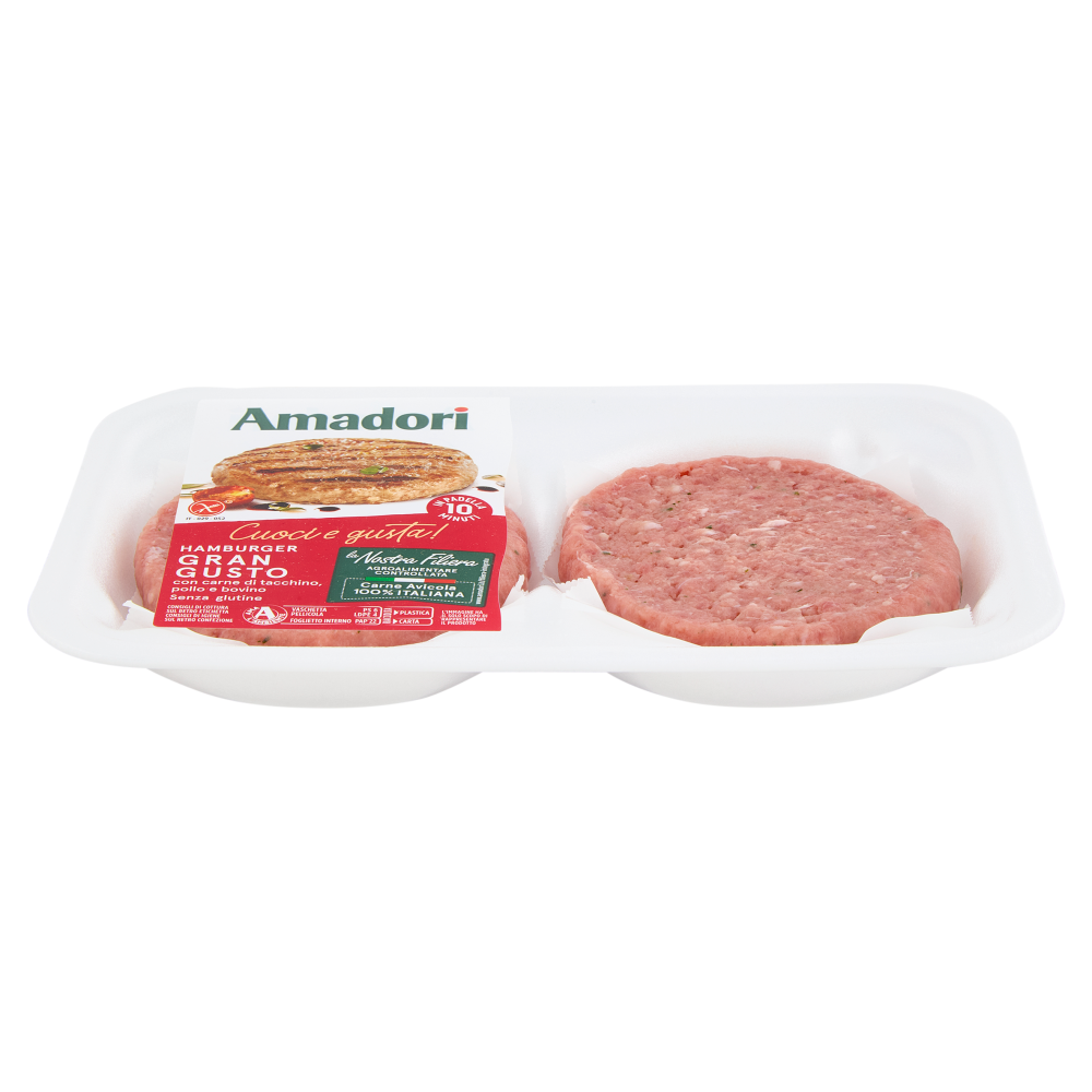 Amadori Hamburger Gran Gusto 0,204 kg