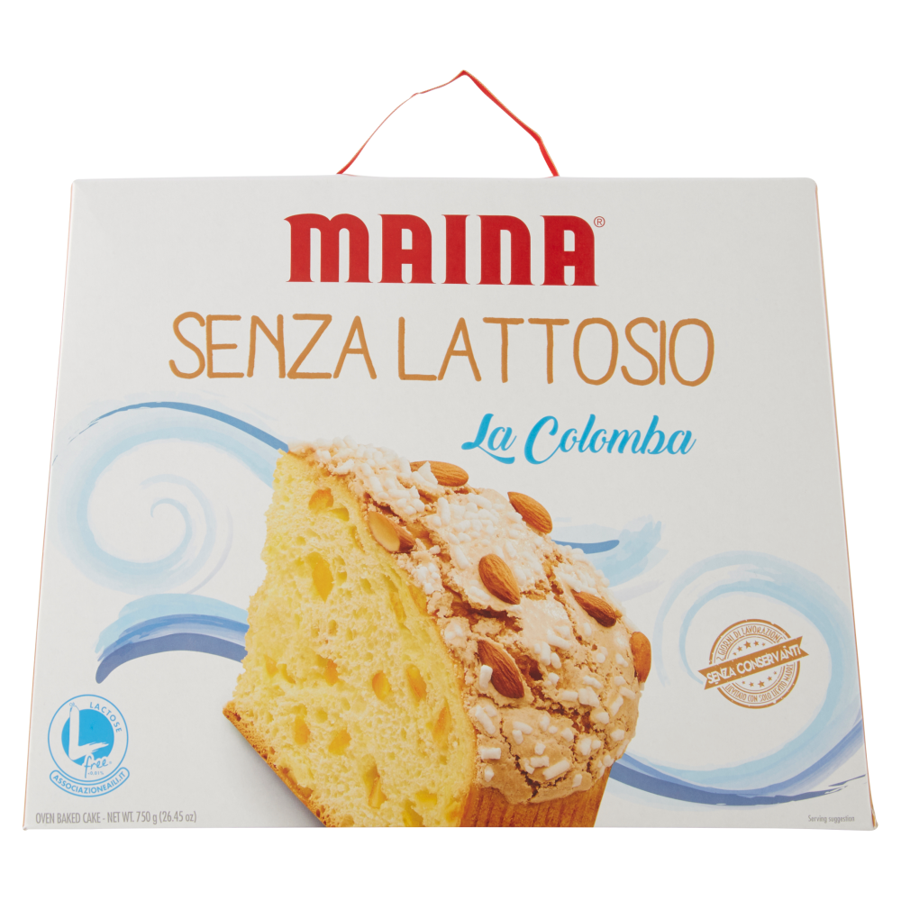 Colomba di Pasqua Senza Lattosio Maina 750 g
