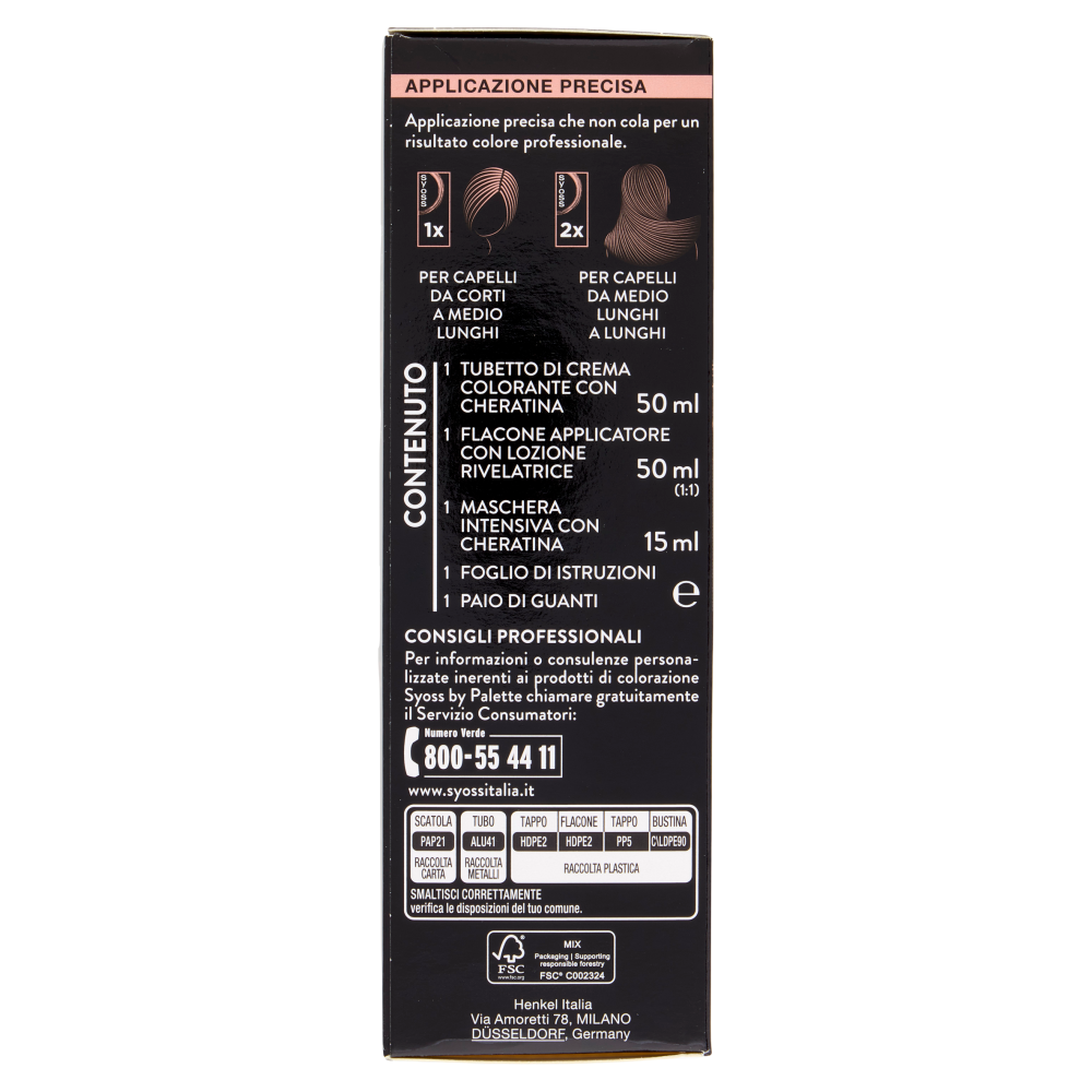Syoss By Palette Colorazione Permanente 5_8 Castano Nocciola