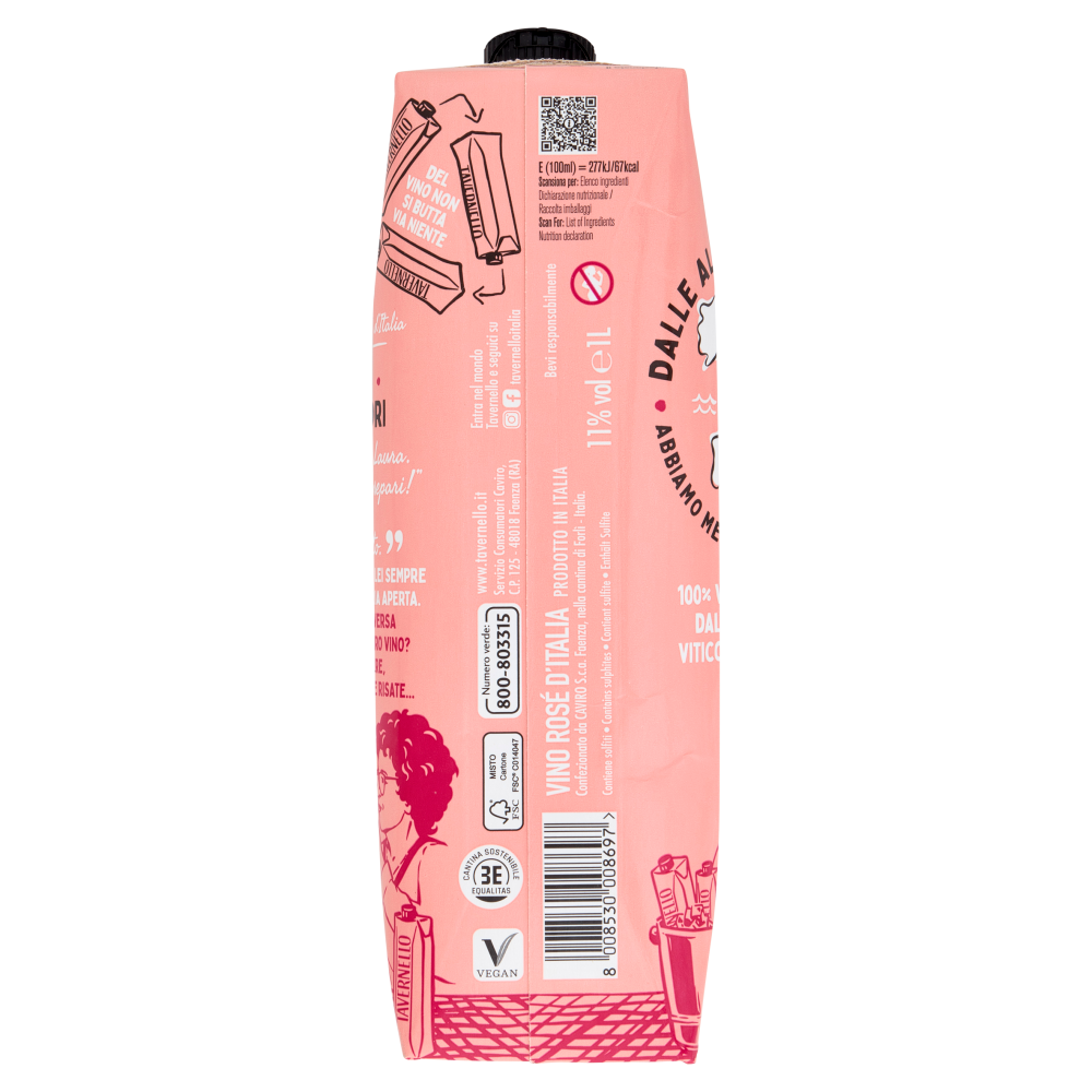 Tavernello Vino Ros&eacute; d'Italia 1 L