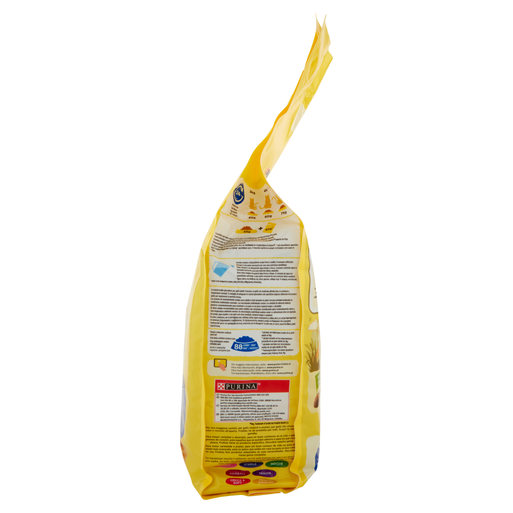 PURINA FRISKIES Gatto con un gustoso mix di&nbsp;Merluzzo e Tonno e con Verdure 4 kg