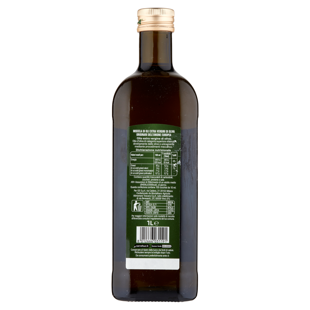 Carrefour Extra Olio Extra Vergine di Oliva 1 L