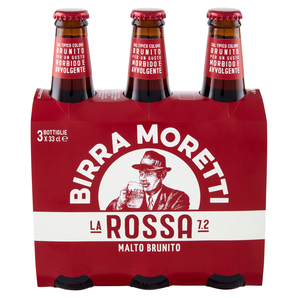 Birra Moretti la Rossa 7.2 3 x 33 cl Carrefour