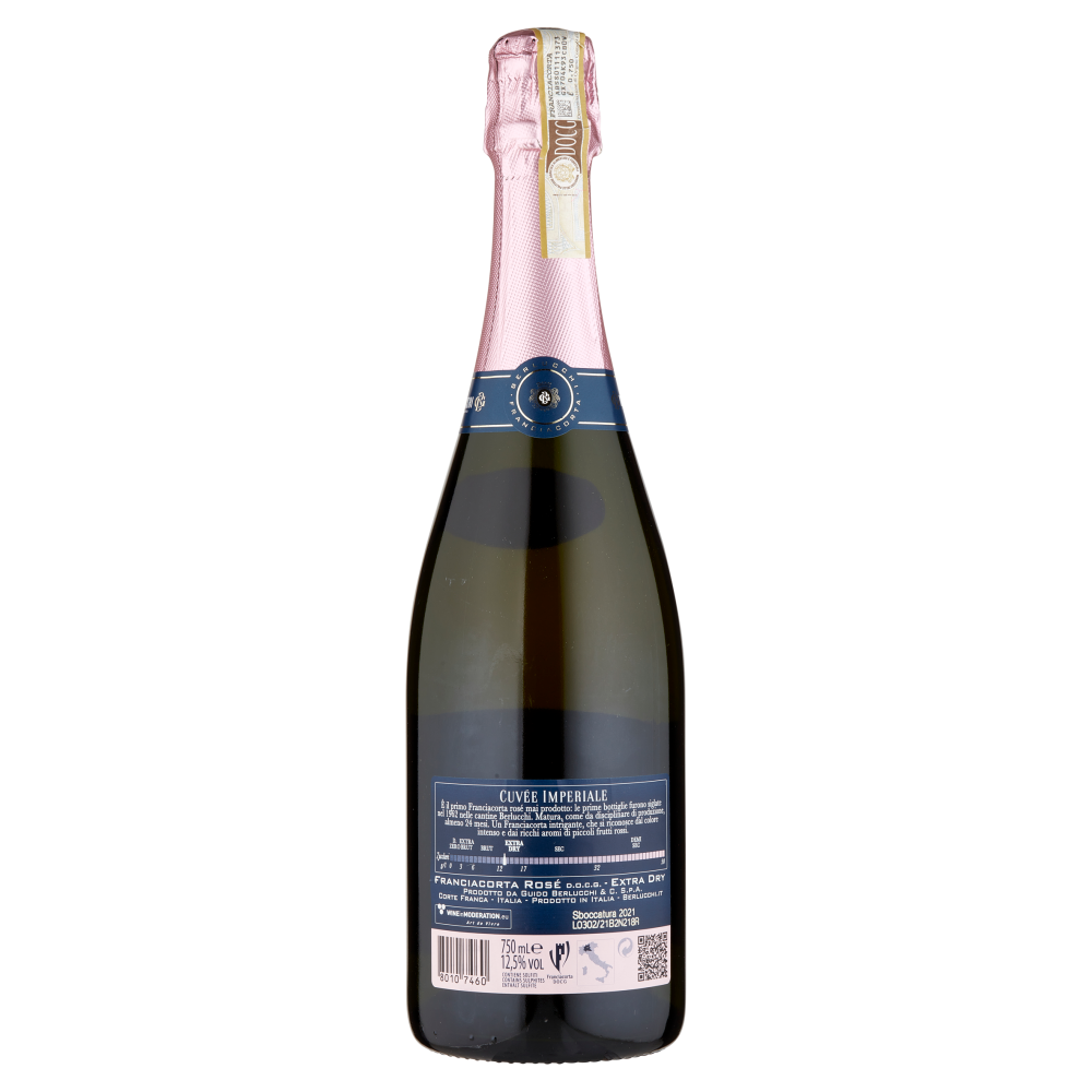 Berlucchi Cuvée Imperiale Franciacorta Max Rosé D.O.C.G. Extra Dry 750 mL