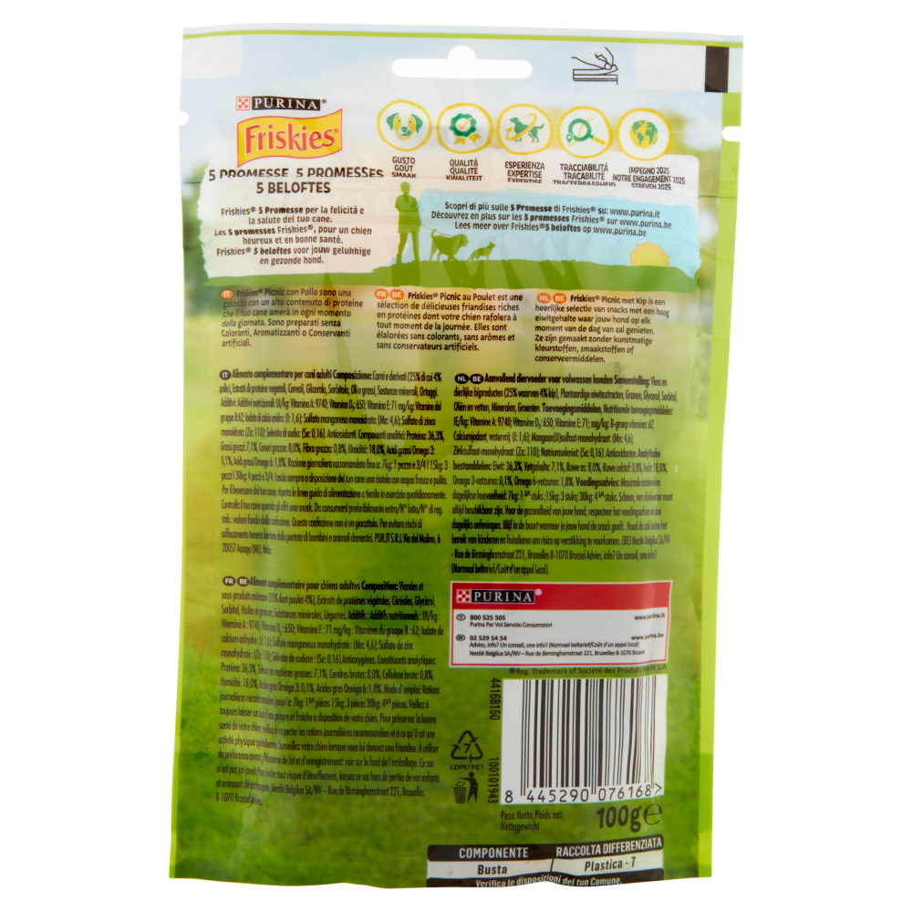 PURINA FRISKIES Picnic Pollo 12 sticks 100 g