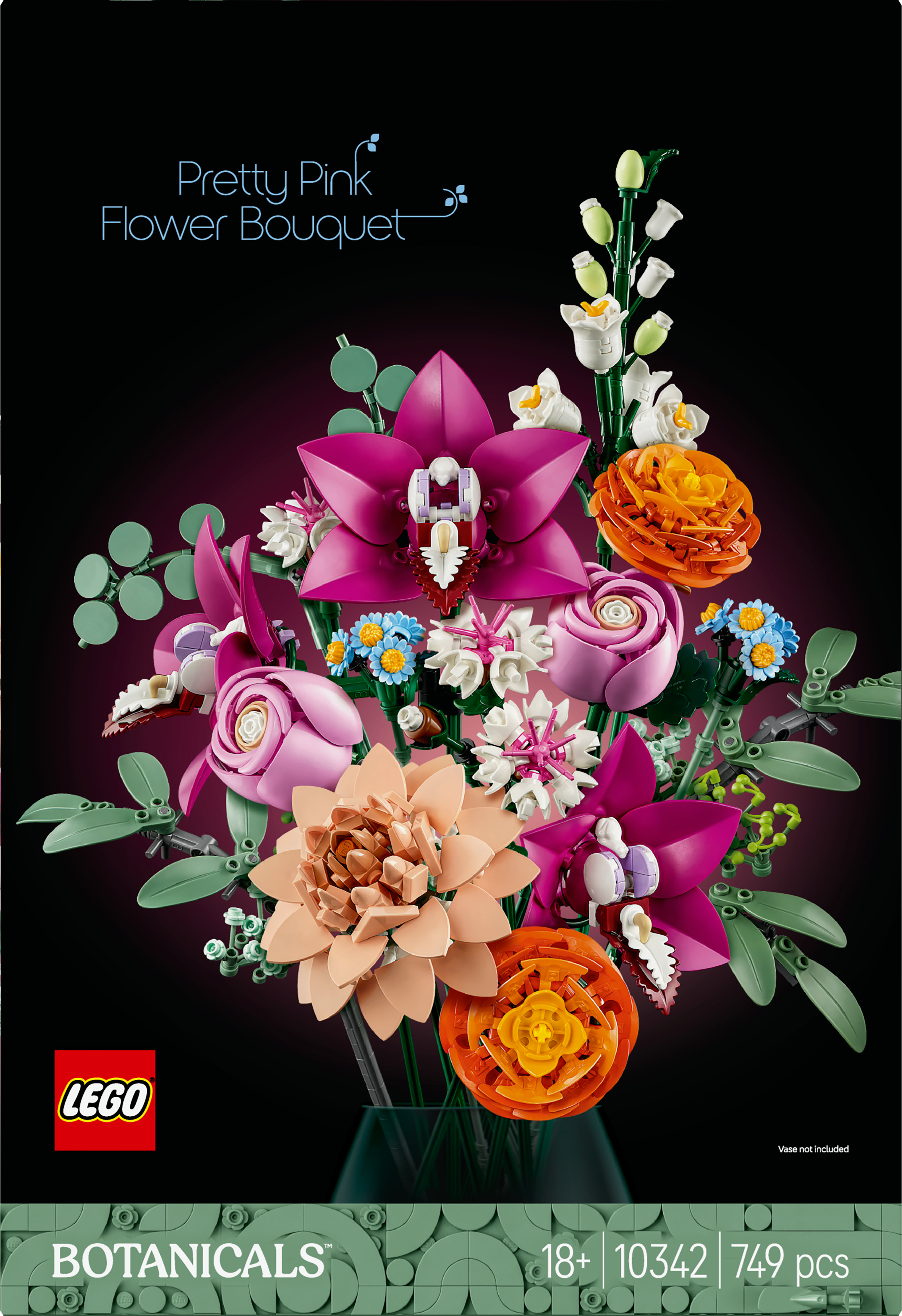 LEGO Botanicals Bouquet di fiori rosa