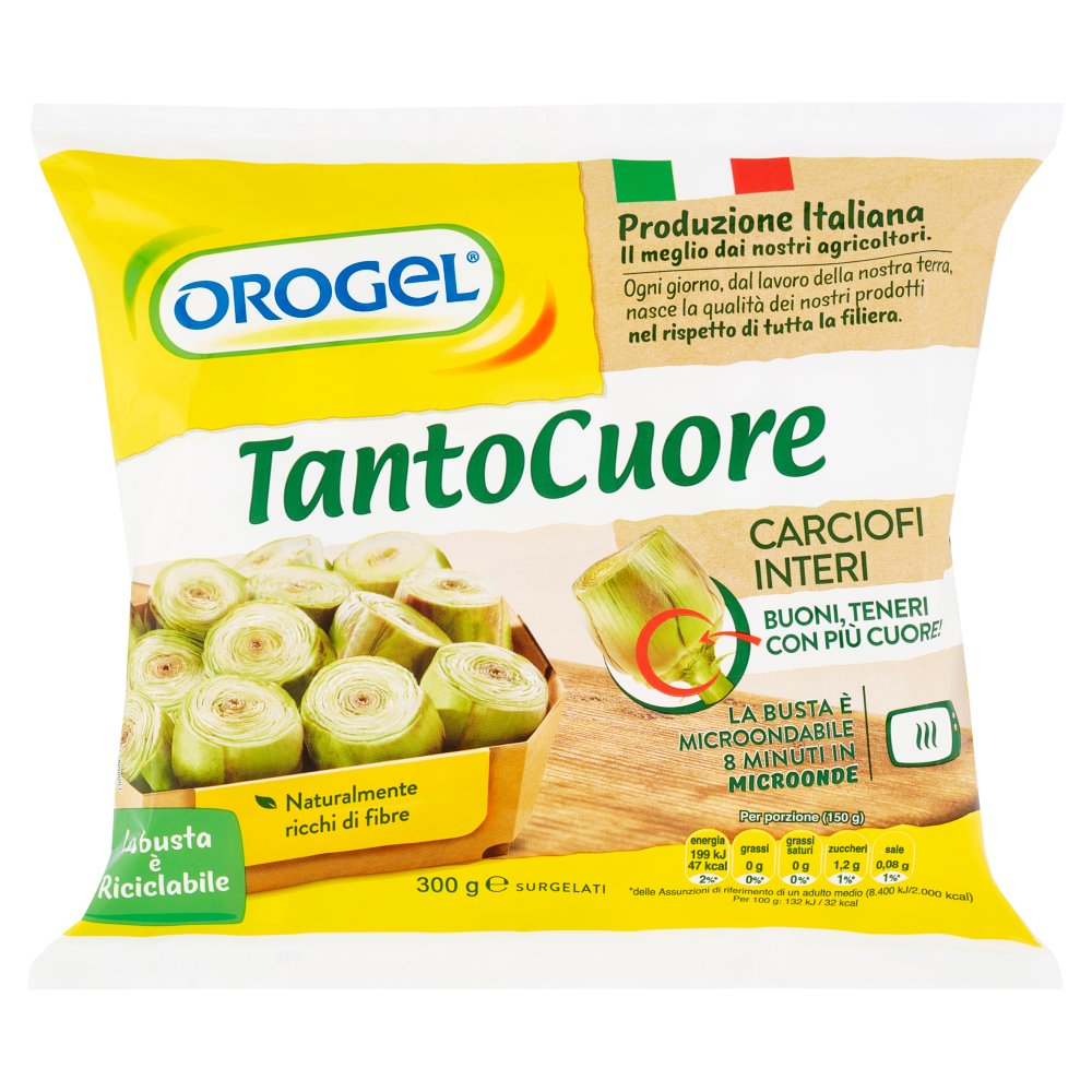 Orogel TantoCuore Carciofi Interi Surgelati 300 g