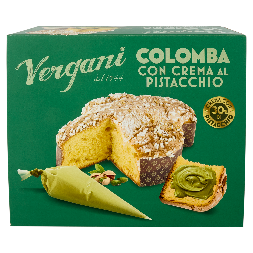 Vergani Colomba con Crema al Pistacchio 850 g