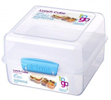 Sistema Lunch Box quadrato con alette 1,4 lt