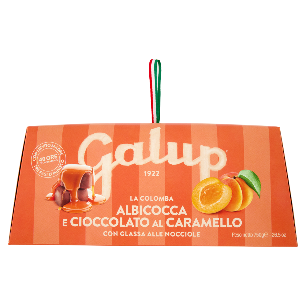 Galup la Colomba Albicocca e Cioccolato al Caramello con Glassa alle Nocciole 750 g