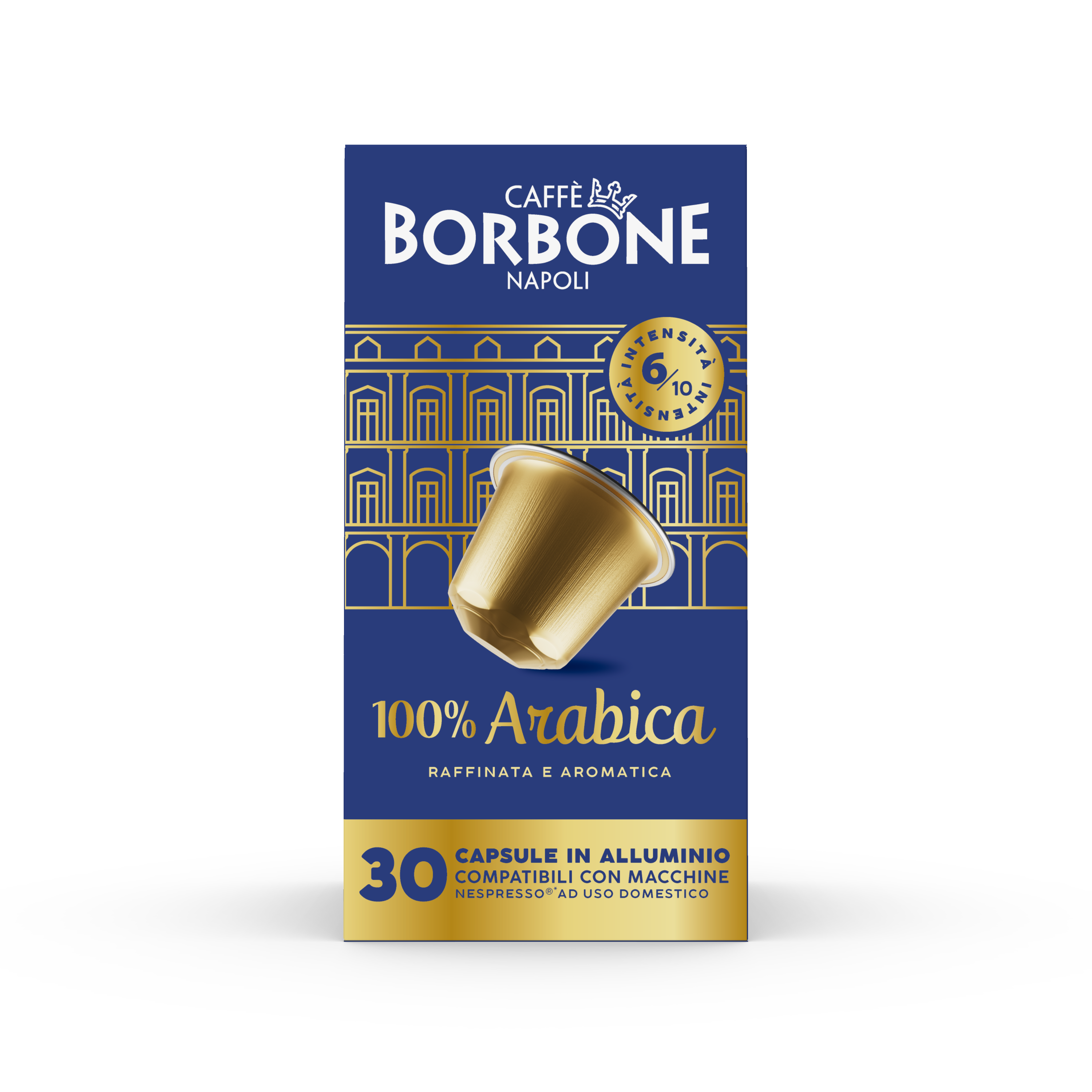 Caff&egrave; Borbone Capsule compatibili sistema Nespresso Alluminio - Miscela 100% Arabica - 30 capsule