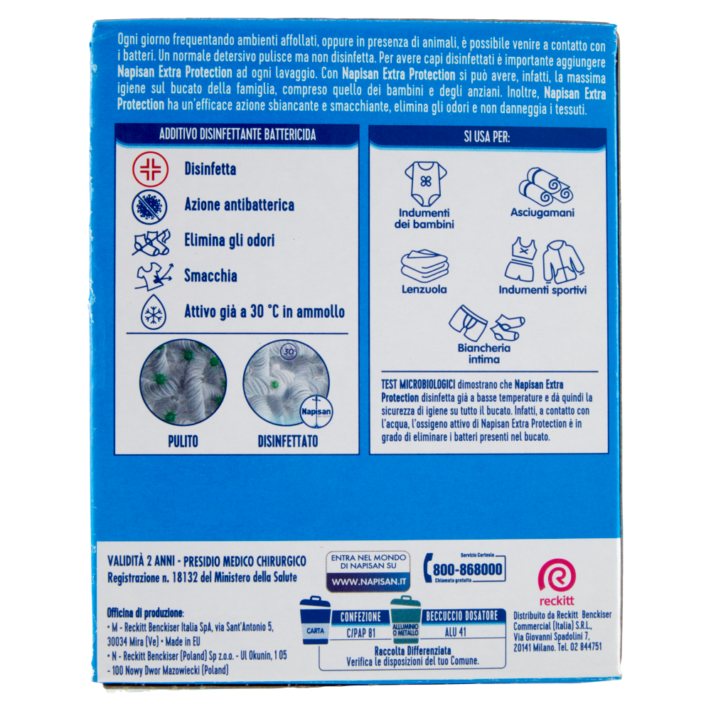 Napisan Additivo Polvere Disinfettante Battericida 500 gr