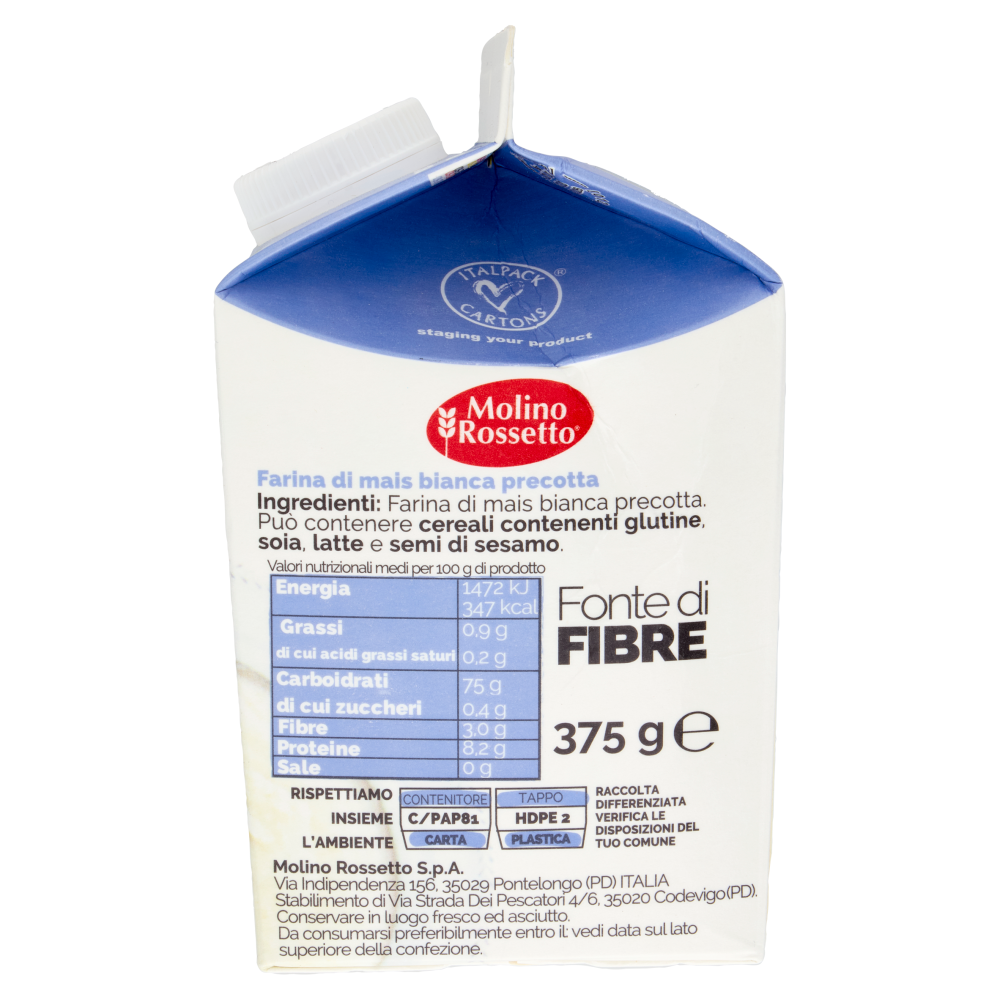 Molino Rossetto Polenta Bianca istantanea 375 g